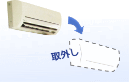 エアコン取外し